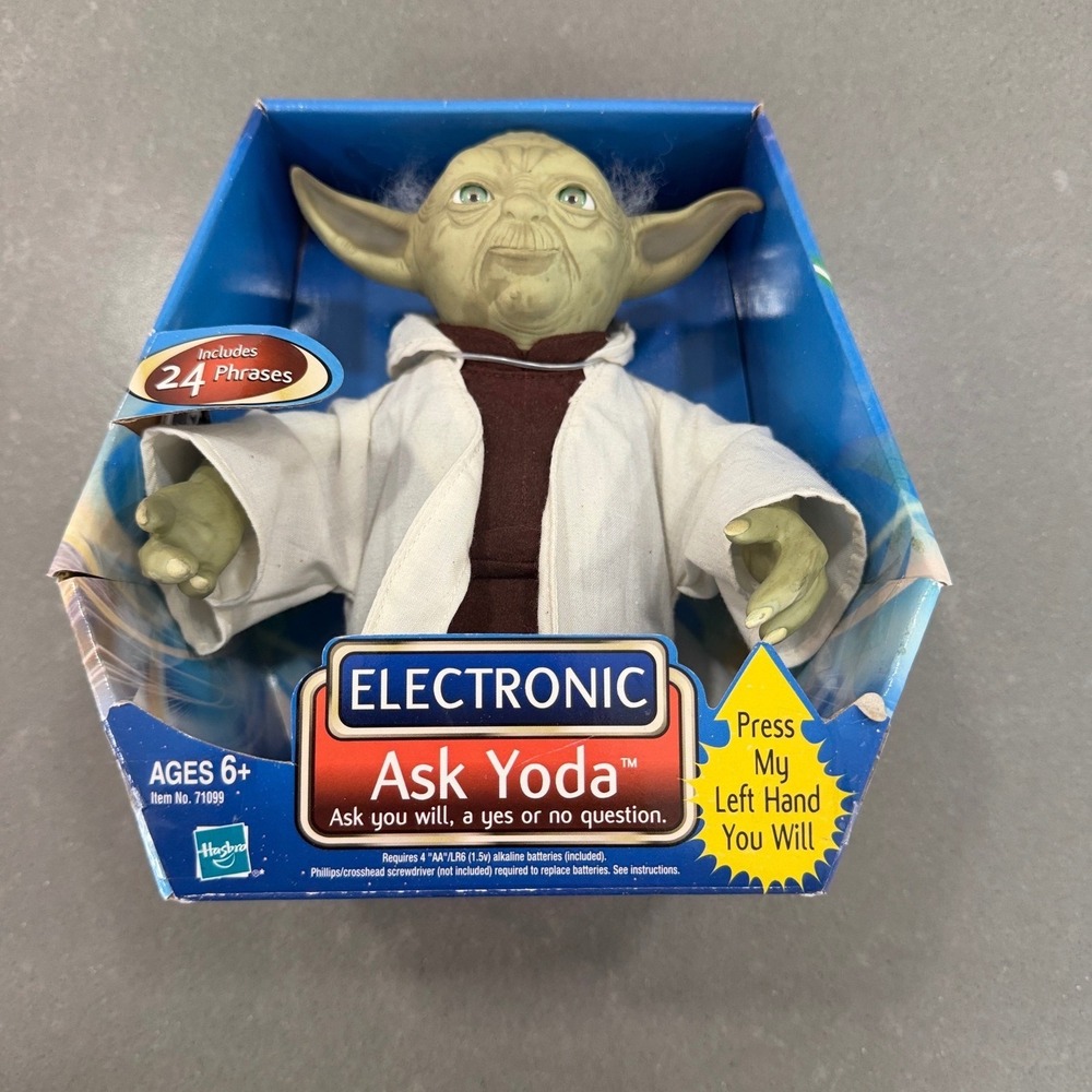 Hasbro‎ Star Wars Electronic Ask Yoda Interactive Figure 2002 Lucasfilm 71099